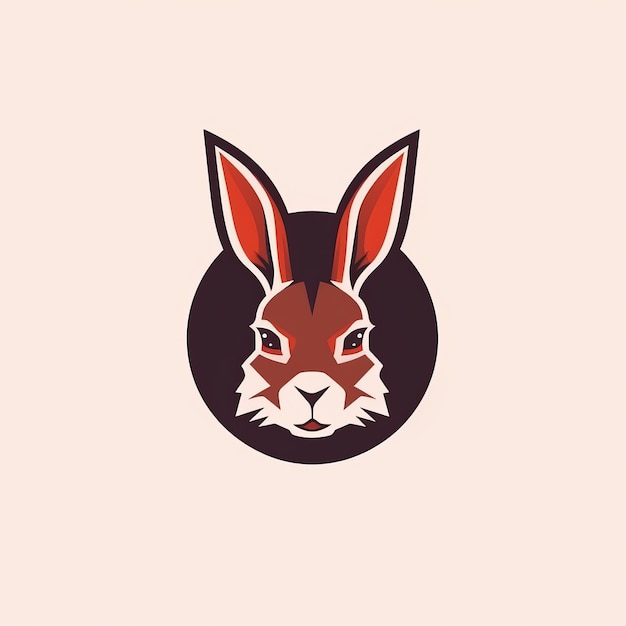 Simple Rabbit Head Logo Design