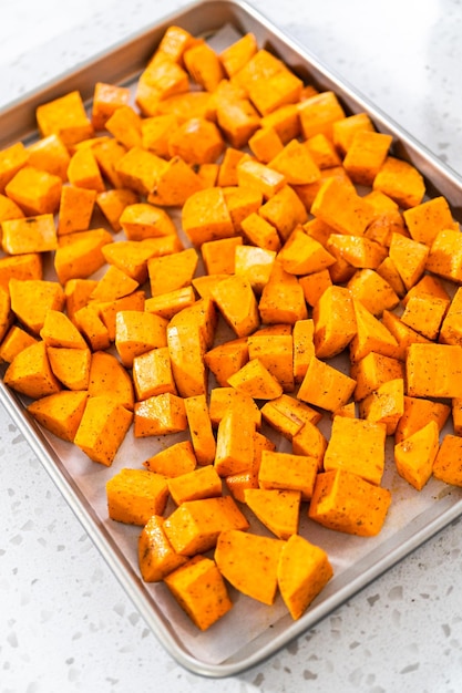 Premium Photo | Simple roasted sweet potatoes