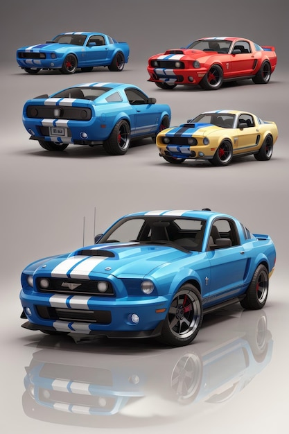 SIMPLE Shelby mustang design sprites