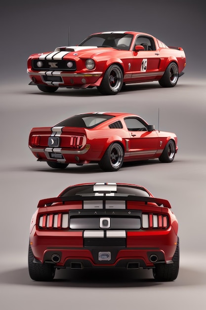 SIMPLE Shelby mustang design sprites