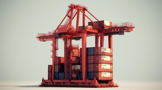 Simple Shipping Container Stack AI gegenereerd