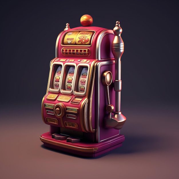Foto un semplice gioco di casinò con una slot machine