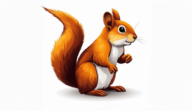 Photo simple squirrel mascot logo