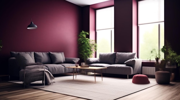 Simple style living room hyper realistic photography of a beautiful bright modern