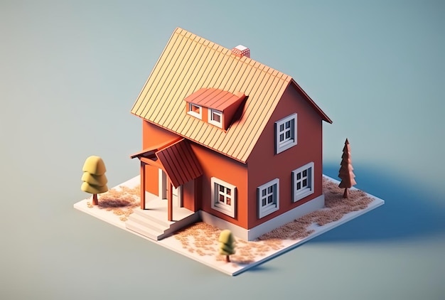 Simple tiny house 3D