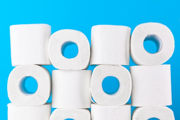 Photo simple toilet paper pile