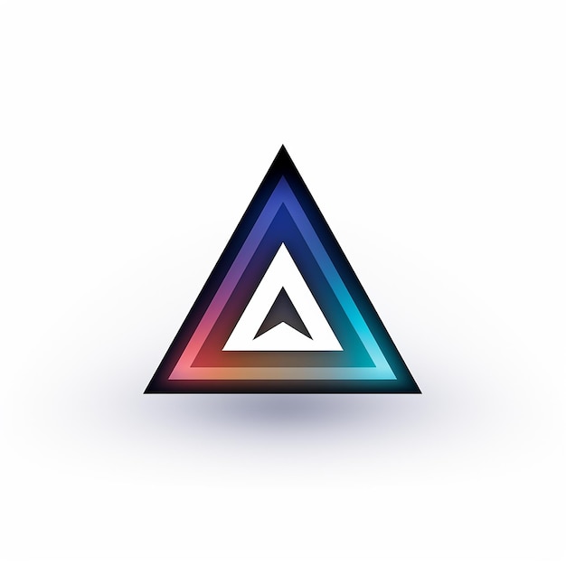 SIMPLE TRIANGLE LOGO WHITE BACKGROUND