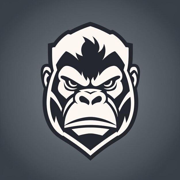 Photo simple vector gorilla logo