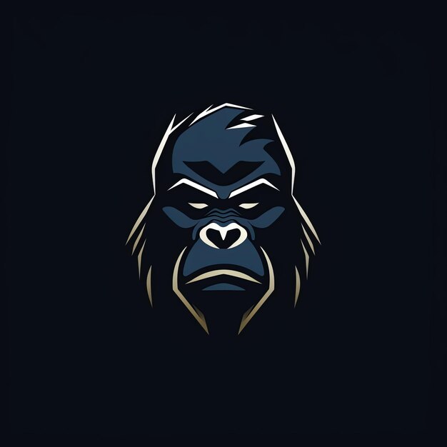 Photo simple vector gorilla logo