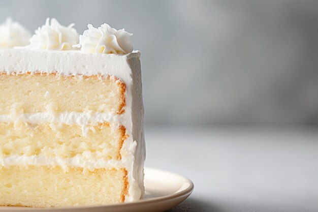 写真 シンプルな白いケーキの背景