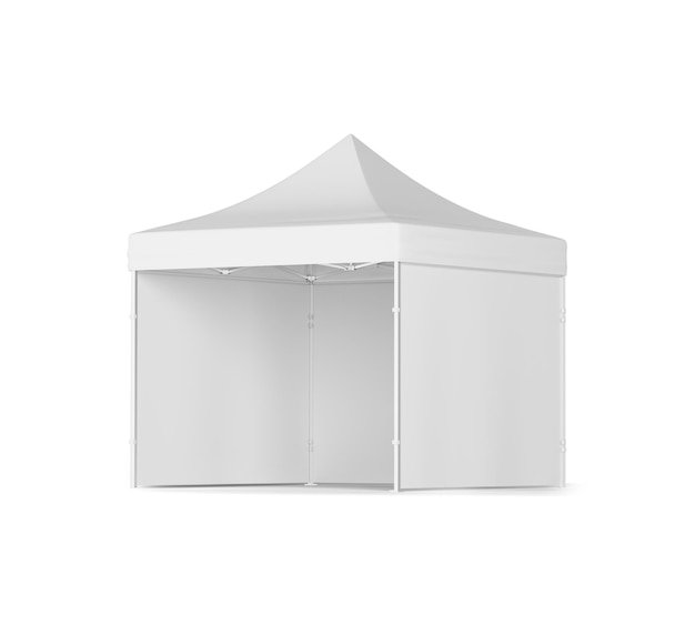 simple white promotional tent