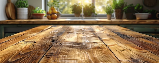 Photo simple wooden table background