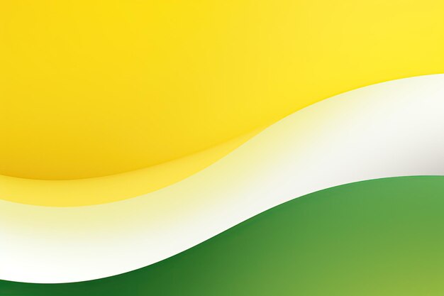 Photo simple yellow green background wavy lines gradient