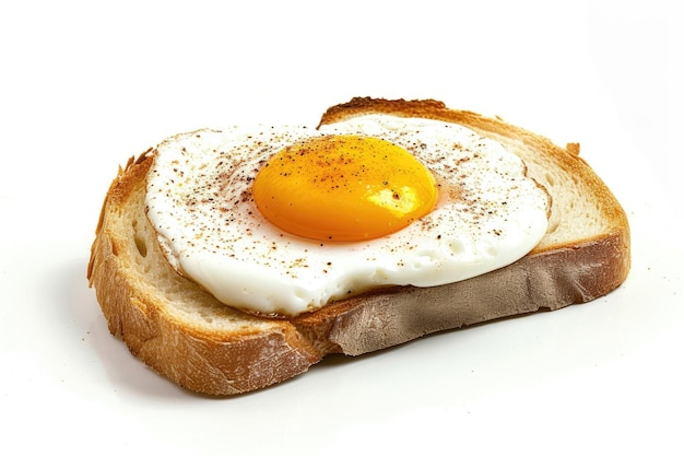 Premium Photo | The simplicity of an egg sandwich with bread isolated