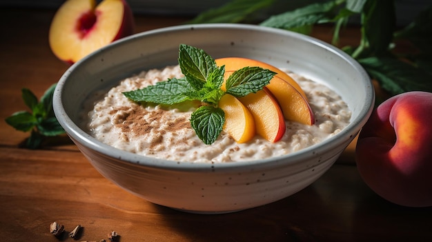 Simplicity's Delight Adorning a Bowl of Oatmeal