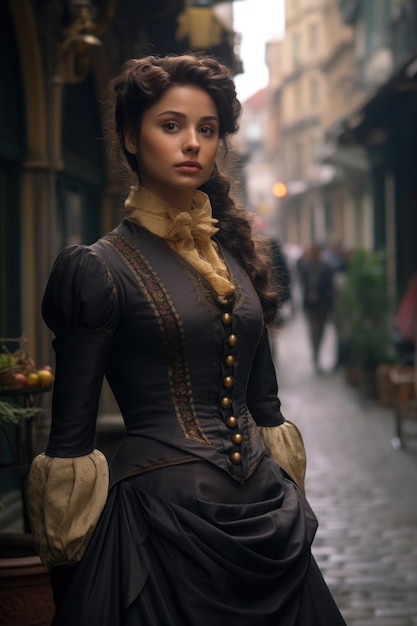 The simplicity and sophistication of the elegance of Baroque clothing Captivating Elegance and Opulence A Visual Journey into the Exquisite 19th Century Victorian Fashion