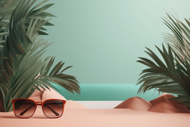 Simplicity and Summer Vibes in Minimalistic Background