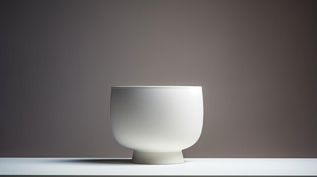 Simplistic white ceramic pedestal ideal for elegant ware display