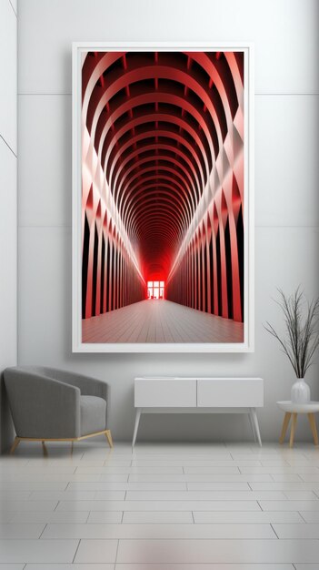 Simulated AIGenerated Wall Art Mockup