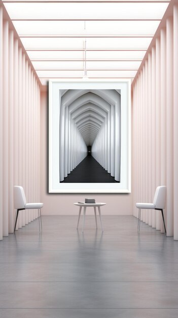 Simulated AIGenerated Wall Art Mockup