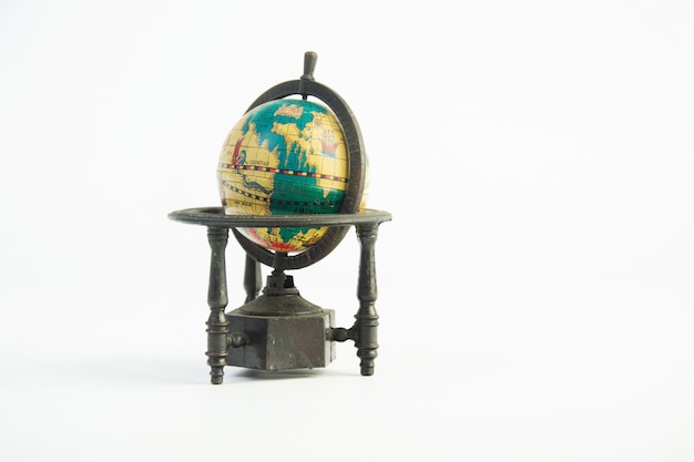 Photo simulation globe isolated