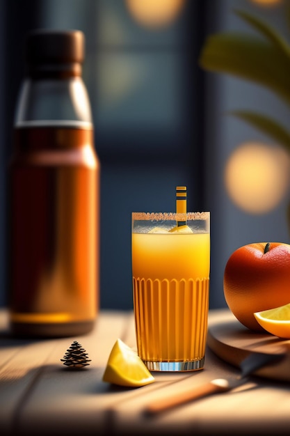 Sinaasappelplak met geïsoleerde jus d'orangeplons
