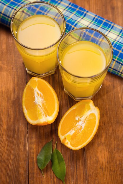 Sinaasappelsap en fruit