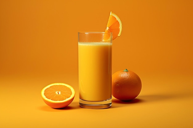 sinaasappelsap met stukjes sinaasappelen dieet gezond eten natuurlijk sap vers geperst sap