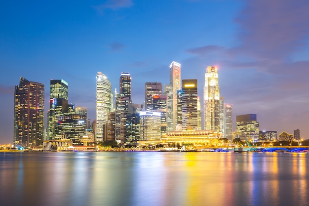 Сингапур городской закат