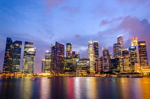 Singapore city skyline