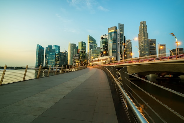 Singapore Cityscape - Business office buildings in Marina Bay.