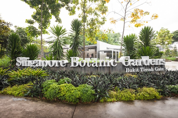 SINGAPORE - OCTOBER 17, 2014: The Singapore Botanic Gardens is a 74-hectare botanical garden in Singapore.