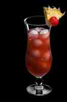 Photo singapore sling in a beautiful long drink glass