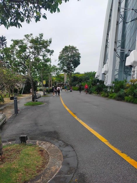 Foto concetto di viaggio a singapore marina bay