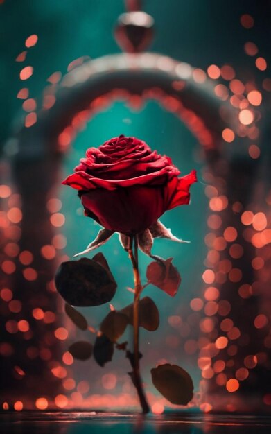 Singe Red Rose