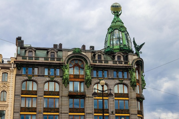 Singer house of House of Books op Nevsky Prospekt in Sint-Petersburg Rusland Gebouwd 1904