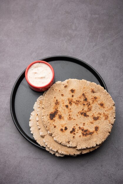 Singhara atta roti or singoda or water chestnut paratha or flatbread