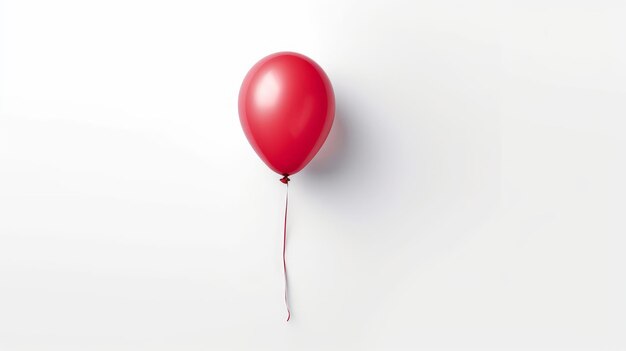 Foto un singolo palloncino in un moderno approccio minimalista generato dall'ia