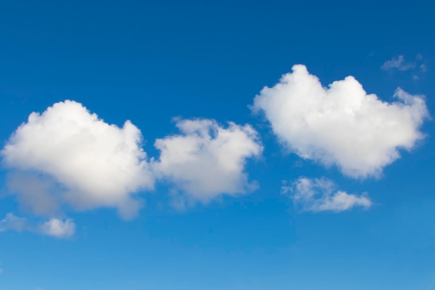 Single beautiful cloud in blue sky