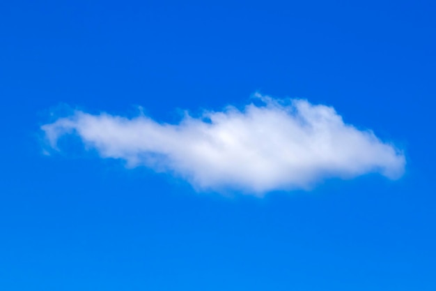 Single beautiful cloud in blue sky