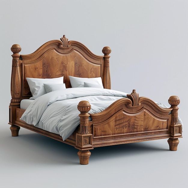 Single bed design 3d model