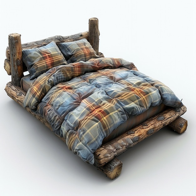 Photo single bed design 3d model