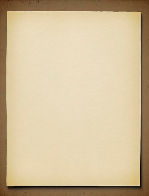 A single blank sheet of vintage paper