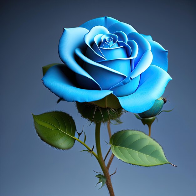 Single Blue Rose