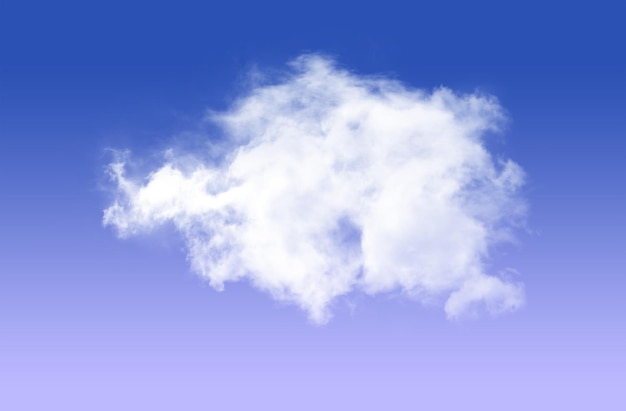 Одно облако на фоне голубого неба