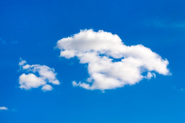 Single cloud in blue sky