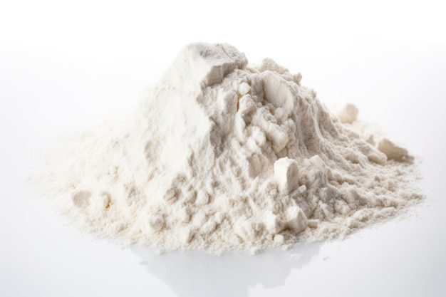 Photo a single flour isolated on white background