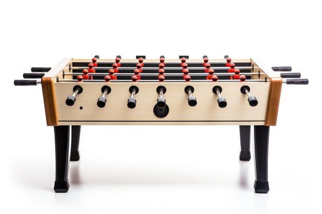 Photo a single foosball table isolated on white background