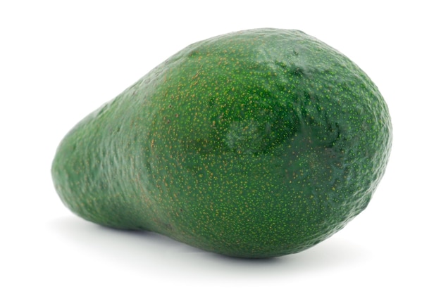 Single fresh avocado