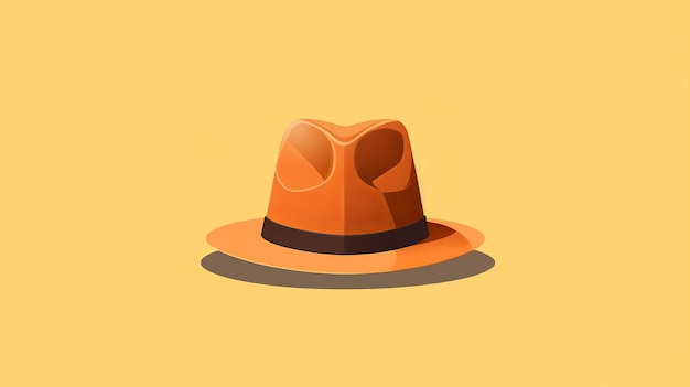 Single hat cartoon flatflat illustration Minima listsingle Generative ai